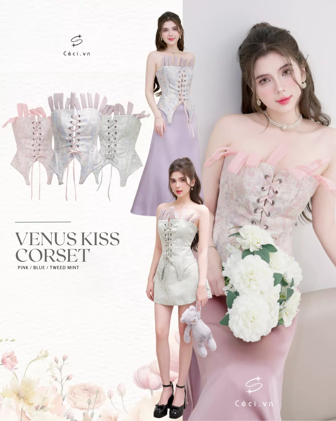 VENUS KISS 665 – TWEED MINT