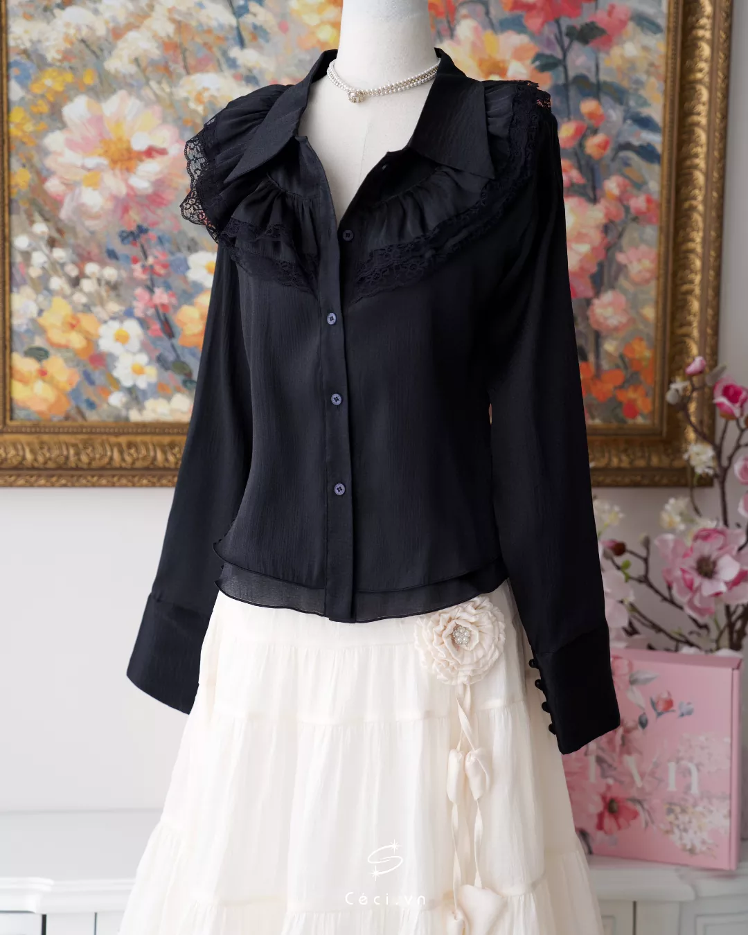 KATIE SHIRT 695- ĐEN