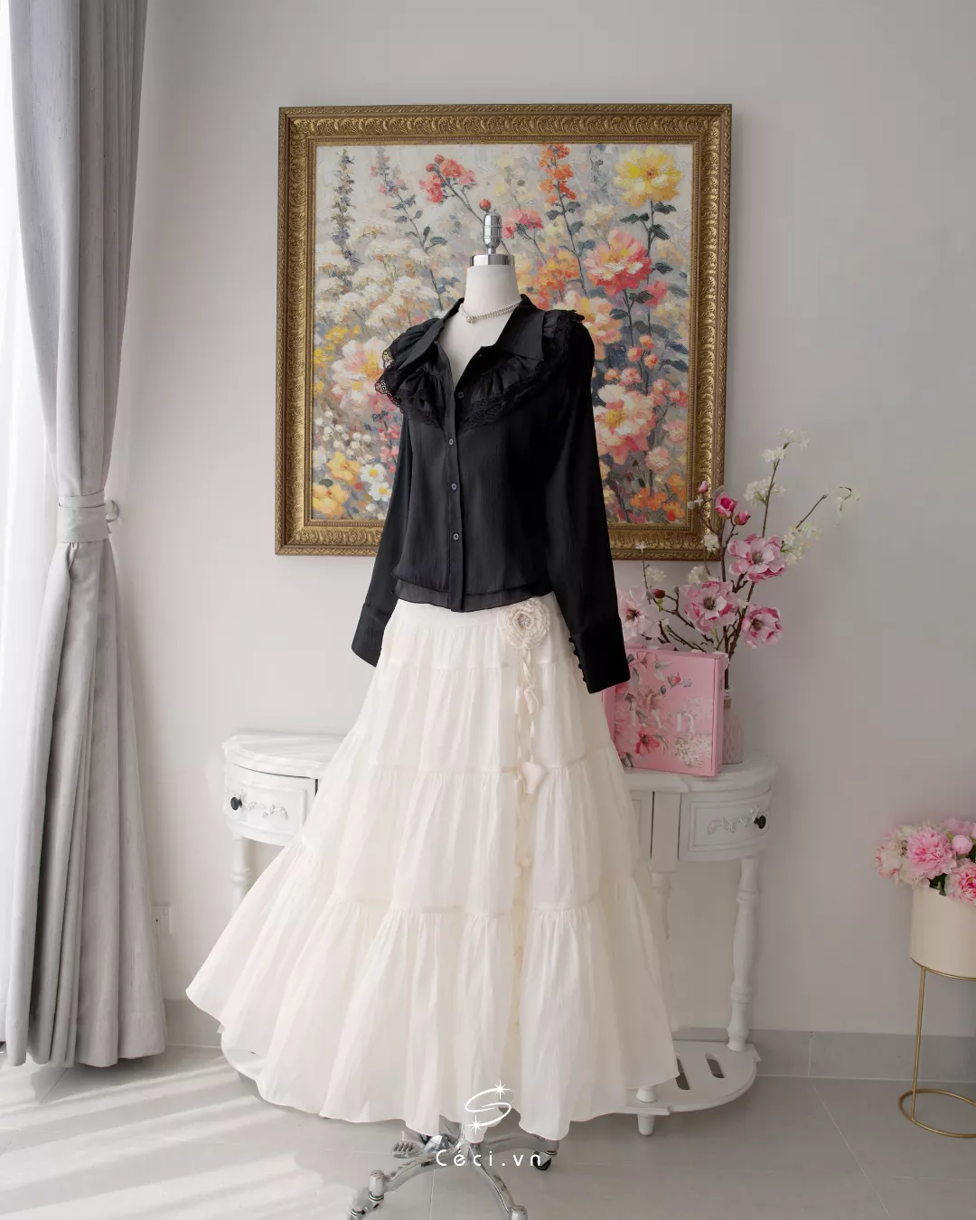 KATIE SHIRT 695- ĐEN - Ảnh 2