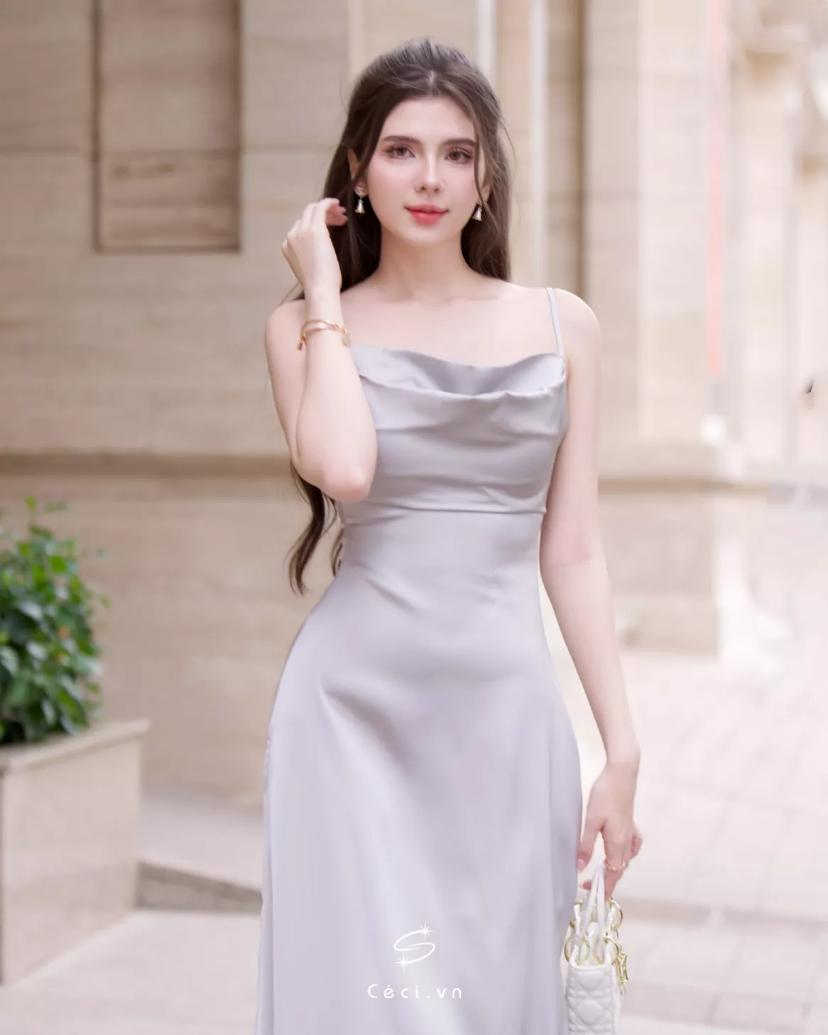 SILLY DRESS 546 - XÁM - Ảnh 4