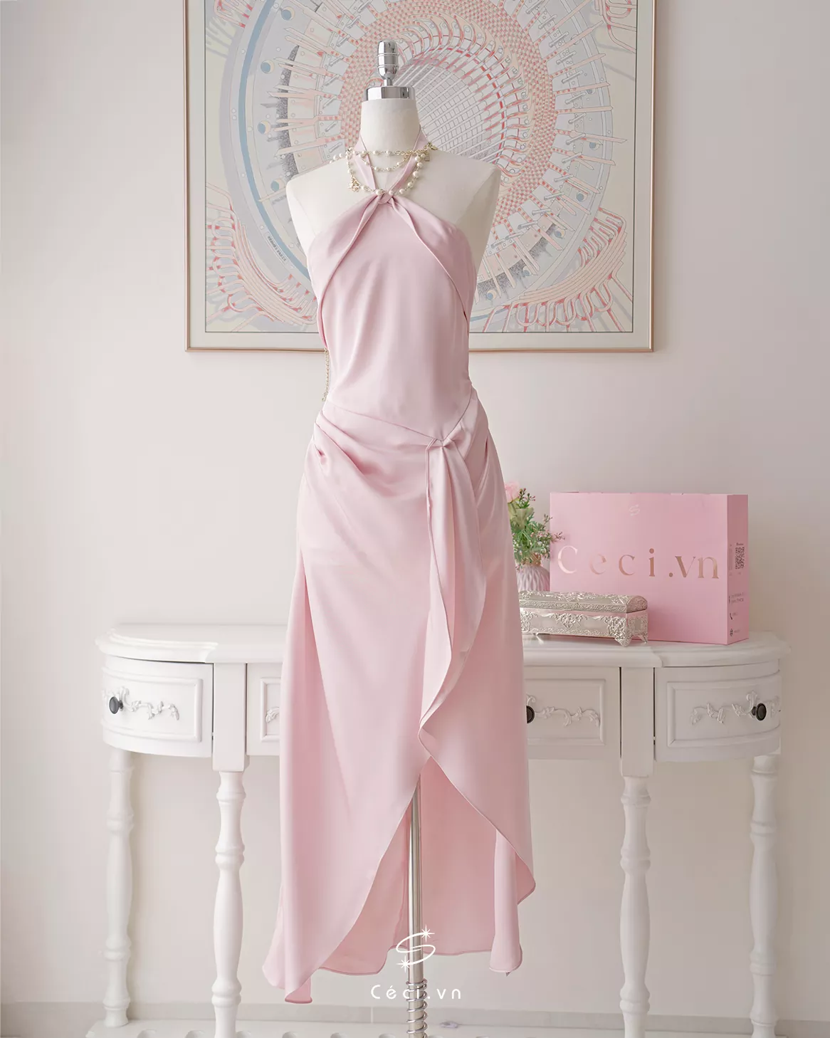 CHRISTIE DRESS 676 – HỒNG