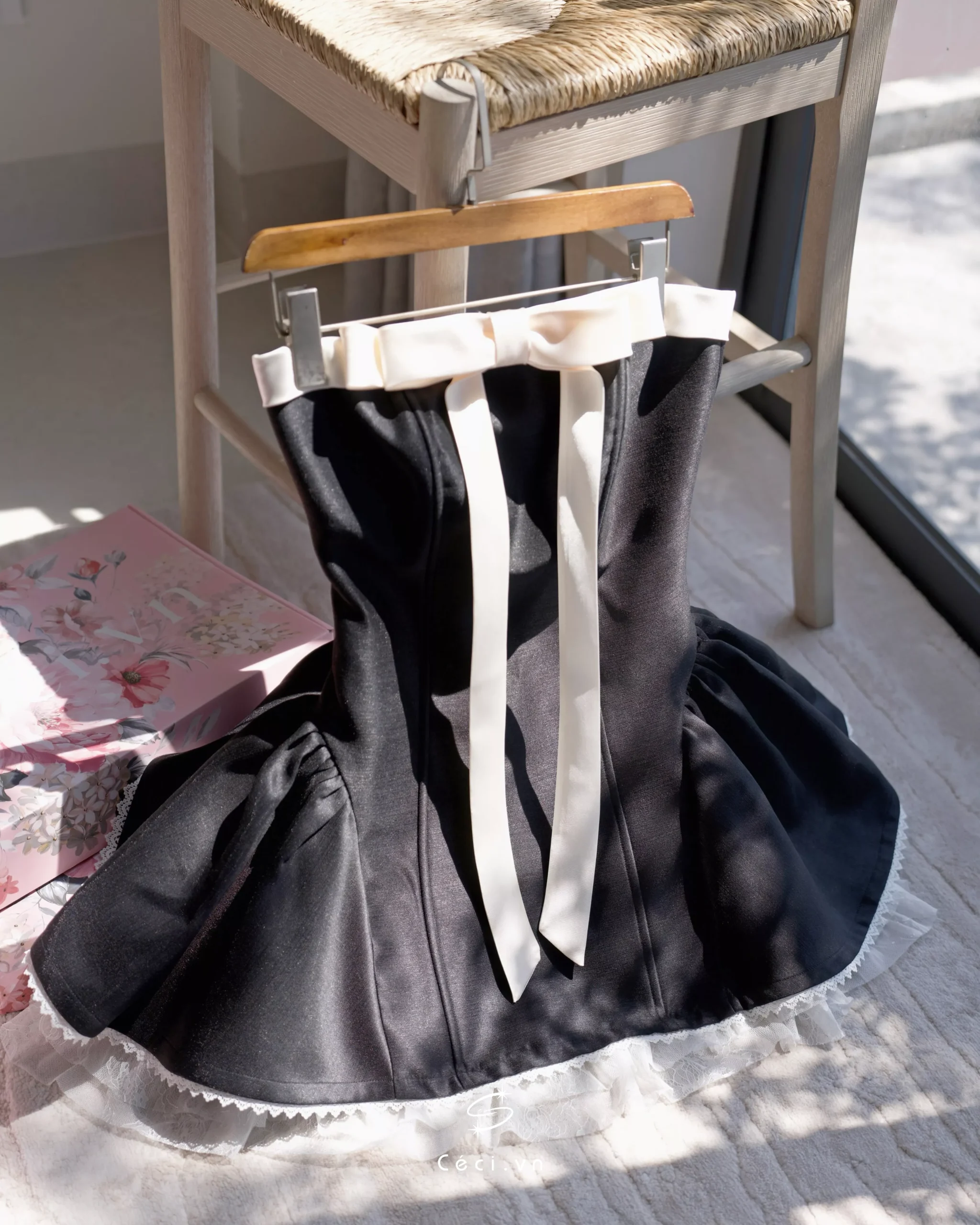 ALISSA DRESS 706 – TAFTA ĐEN - Ảnh 7