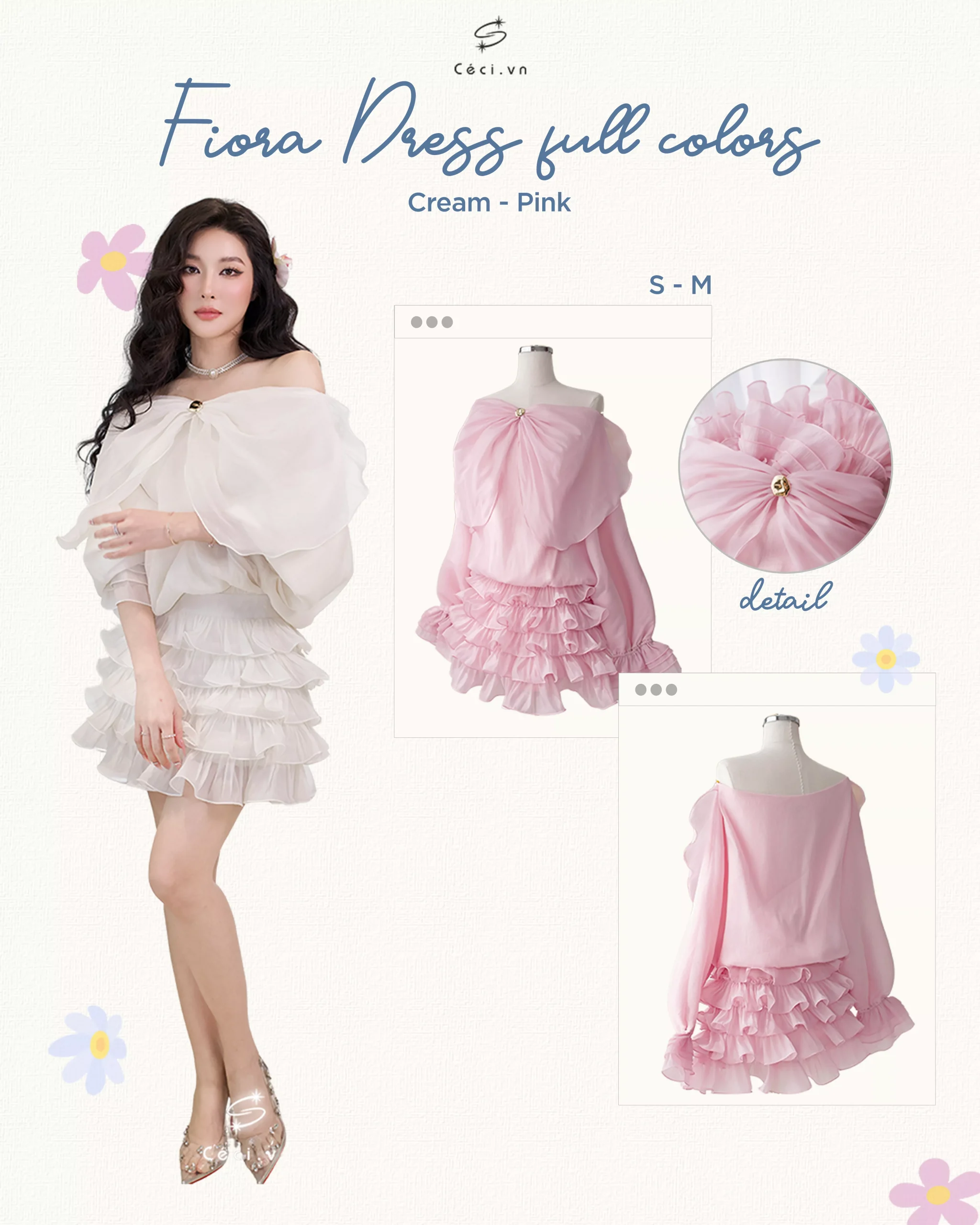 Alternative view of FIORA DRESS 714 - HỒNG