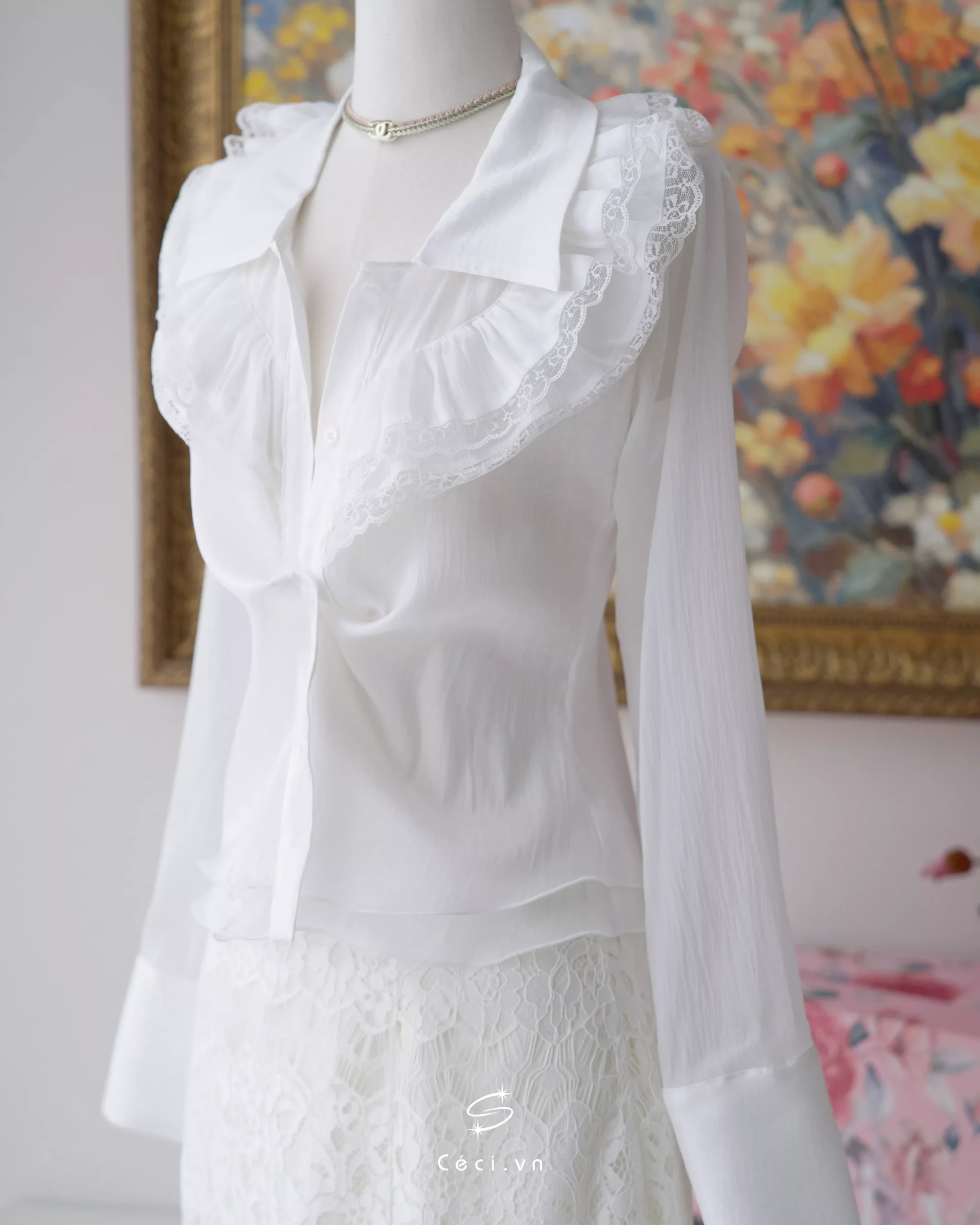 KATIE SHIRT 695- TRẮNG - Ảnh 4
