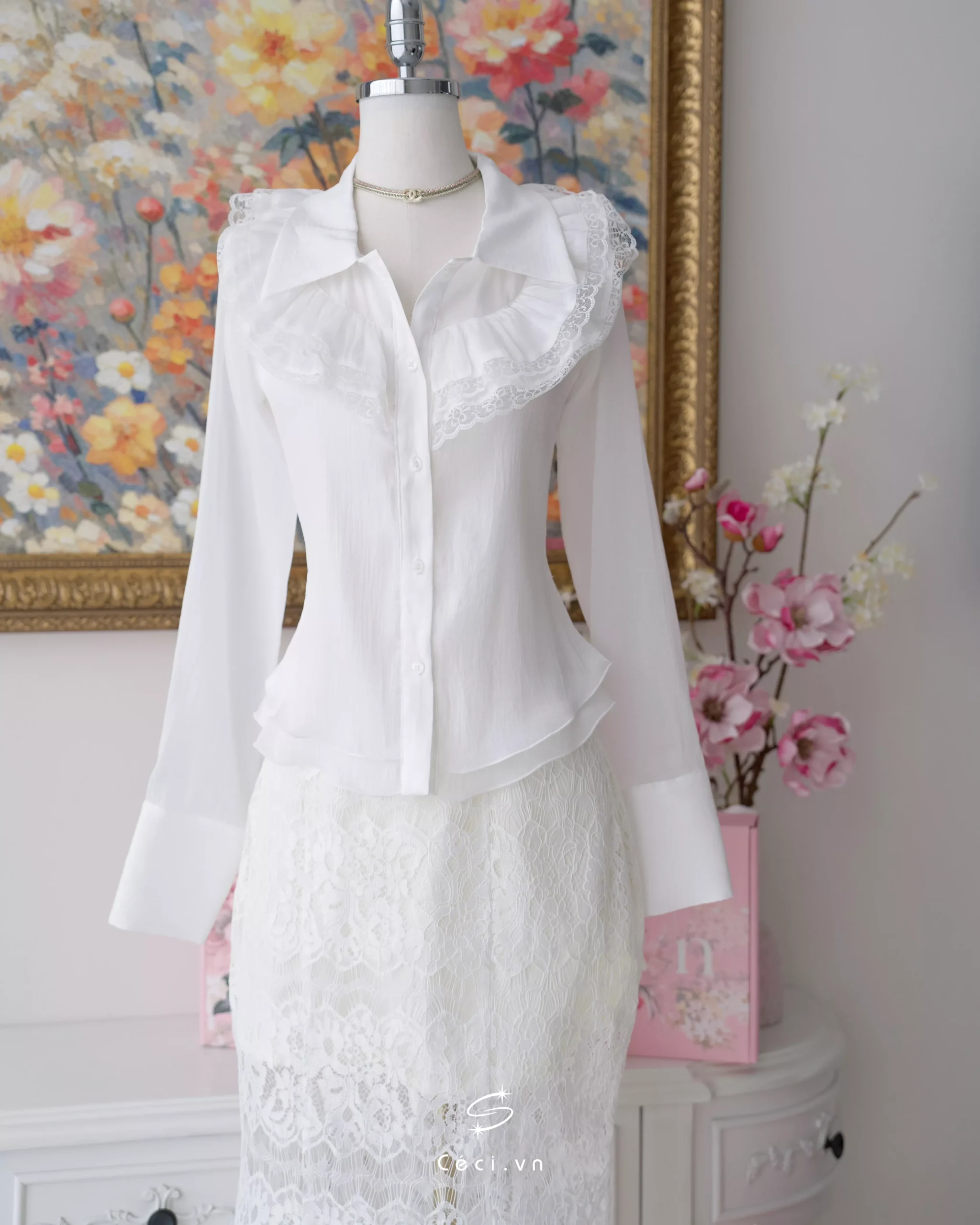 KATIE SHIRT 695- TRẮNG