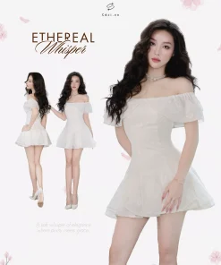 Alternative view of OLIVIA DRESS 719 - TRẮNG