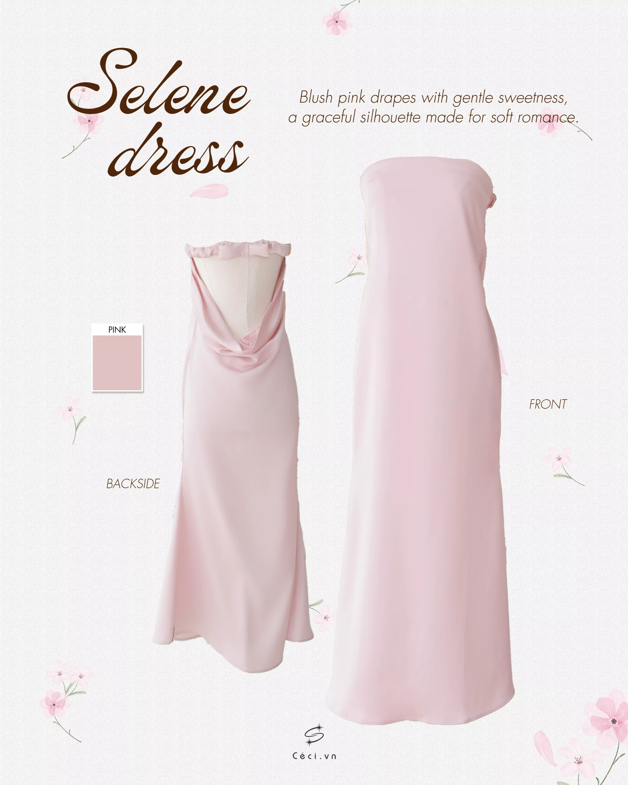 SELENE DRESS 710 - HỒNG