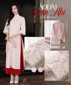 Alternative view of ÁO DÀI XUÂN NHI 691.1 - KEM - KHÔNG KÈM QUẦN
