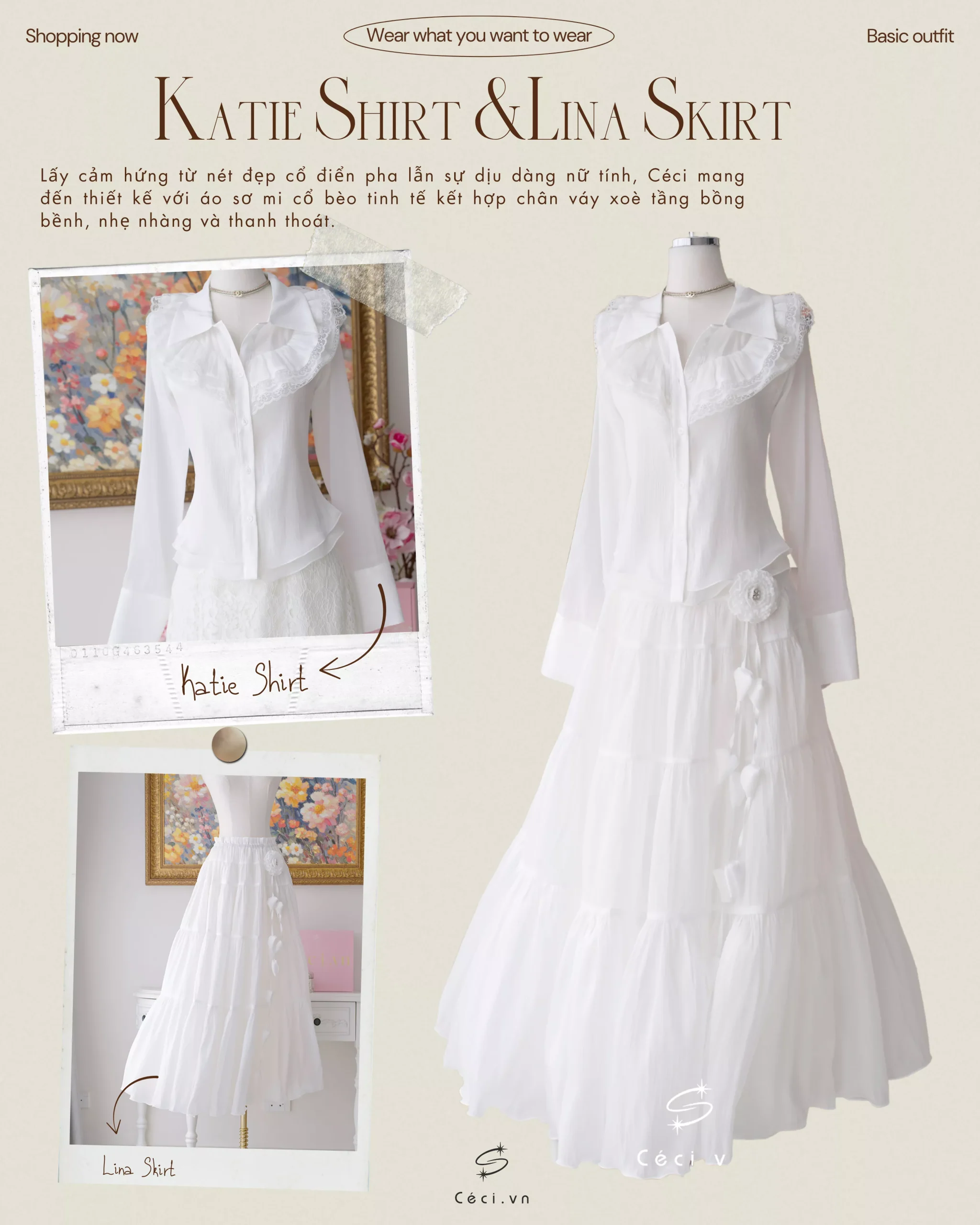 KATIE SHIRT 695- TRẮNG - Ảnh 2