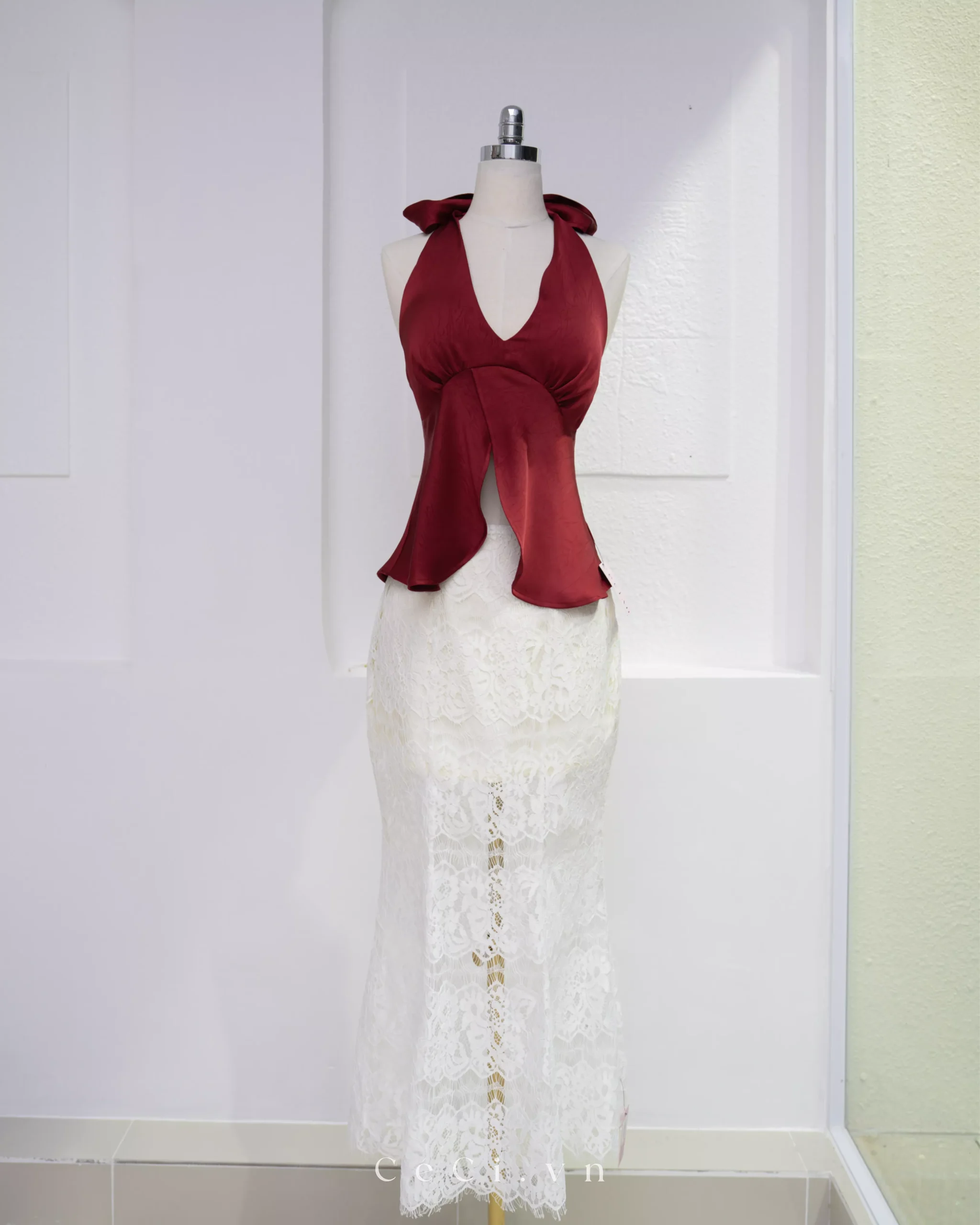 Alternative view of MAVIS TOP 722 - BURGUNDY NOIR