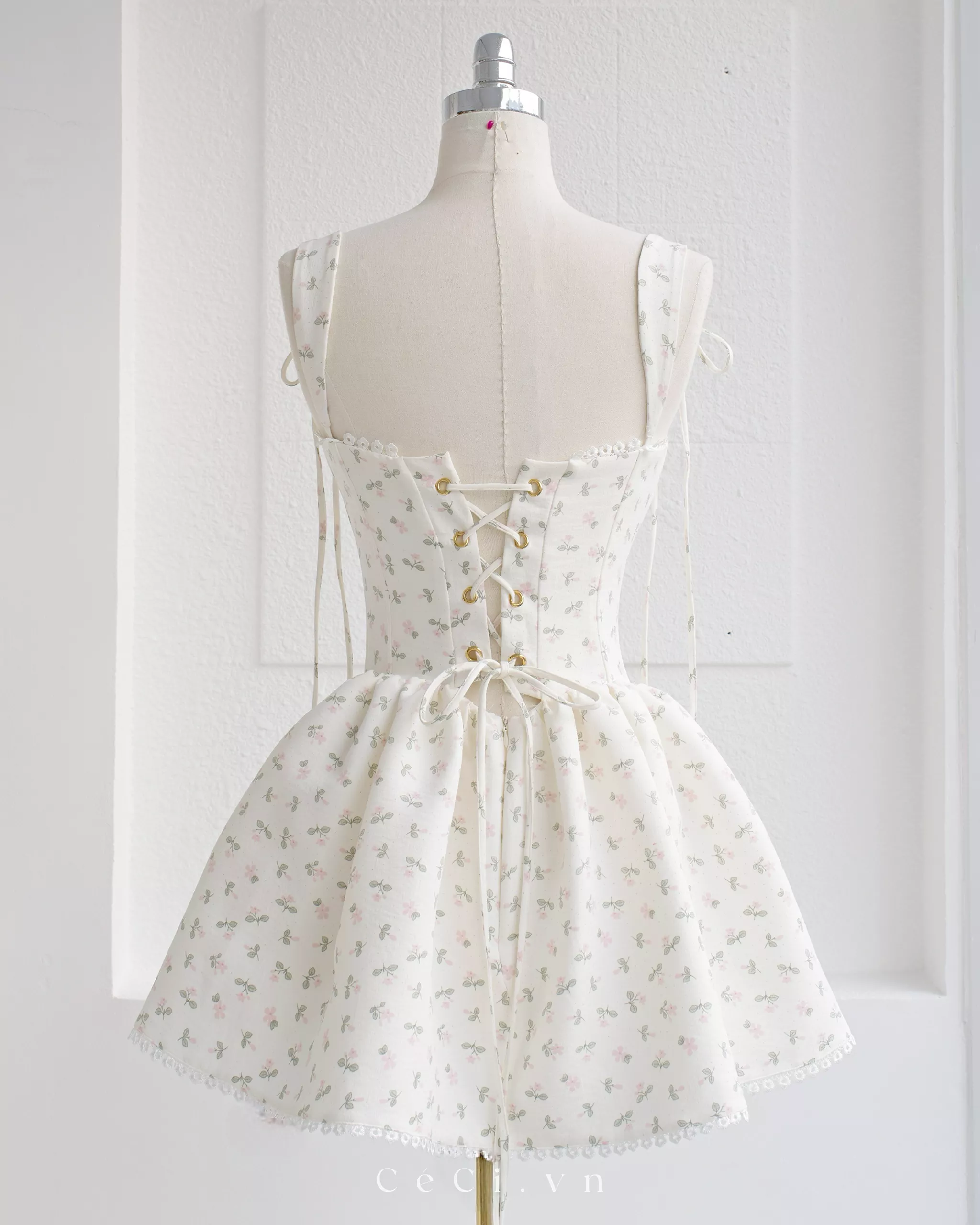 Alternative view of CALINA DRESS 738 - PEARL FLEUR