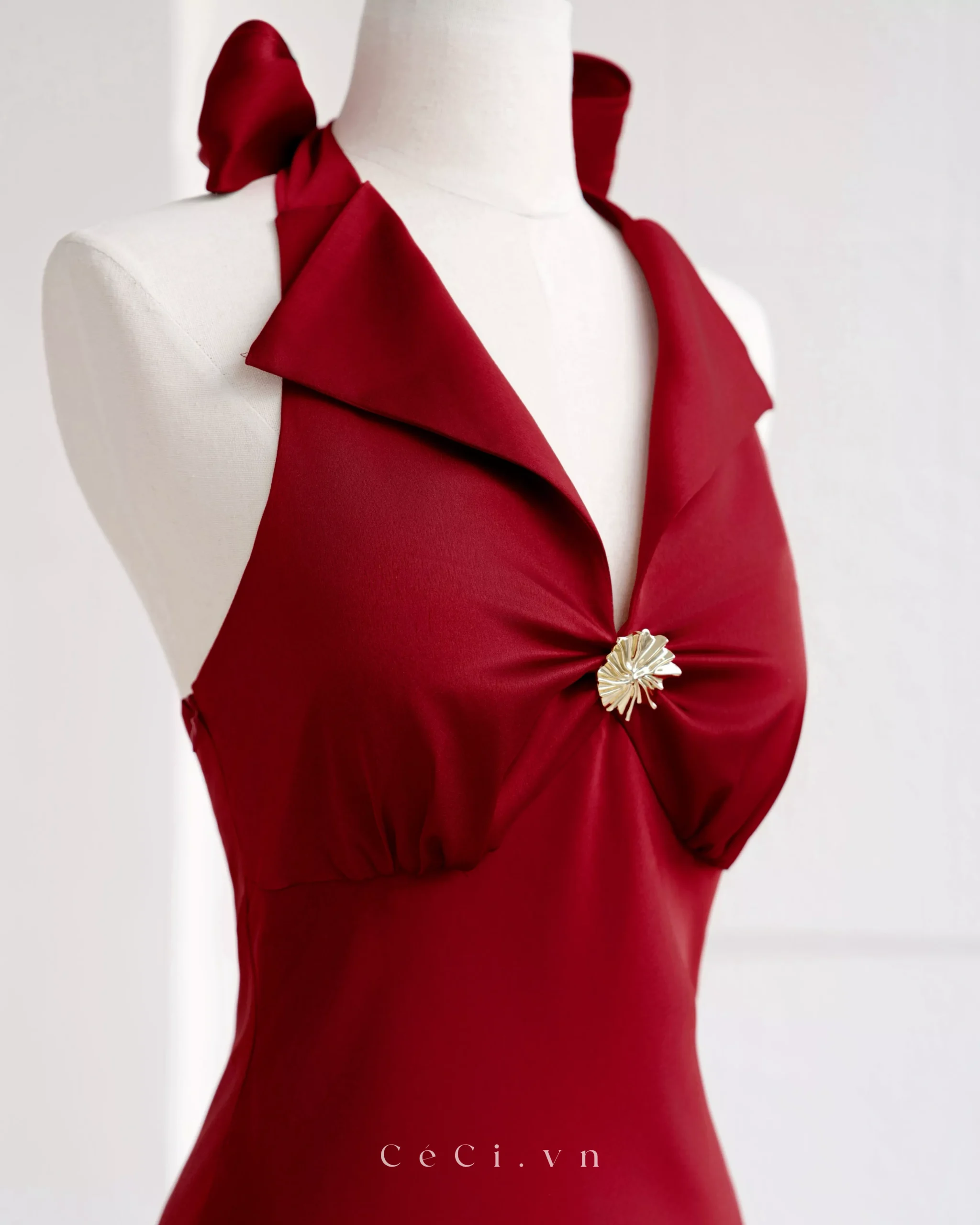 GABRILLE DRESS 732 - BURGUNDY NOIR - Ảnh 3