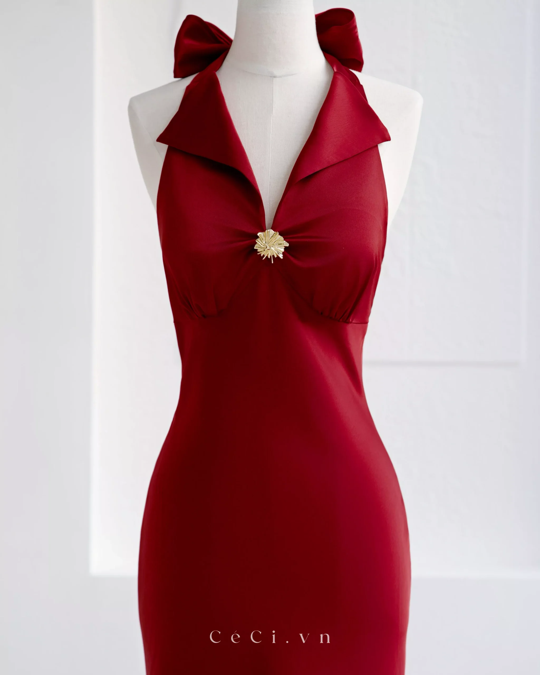 GABRILLE DRESS 732 - BURGUNDY NOIR - Ảnh 5
