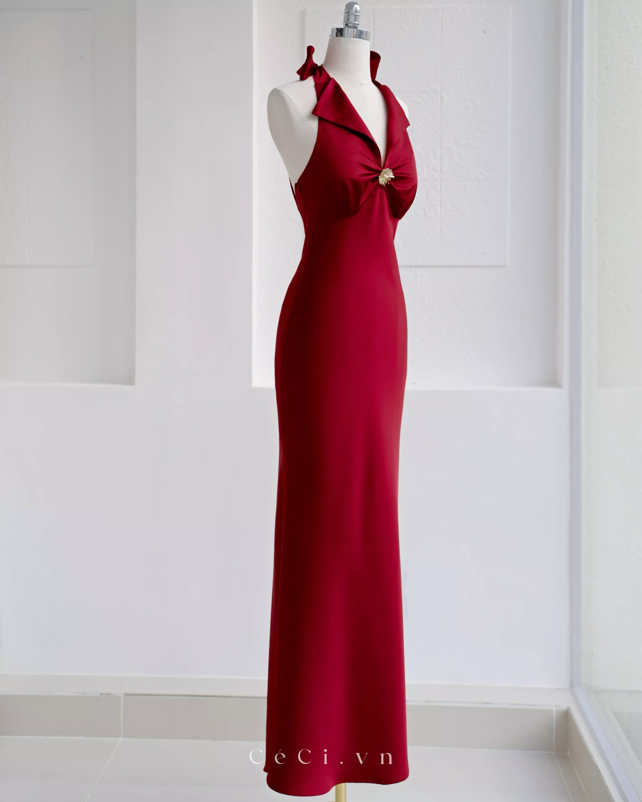 GABRILLE DRESS 732 - BURGUNDY NOIR - Ảnh 6